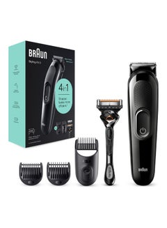 Styling Kit 4 In 1 Beard Trimmer SK-3300 With Gillette Fusion 5 Razor Grocery Pack 13.7 x 5.7 x 28.2cm