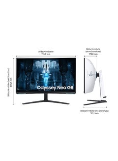 Samsung 32-Inch Odyssey Gaming Monitor Neo G8 Black  - Image 4