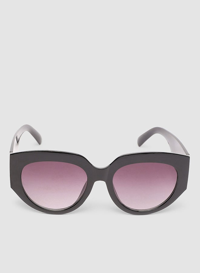 Women's Sunglass With Durable Frame Lens Color Grey Frame Color Black - Image 1
