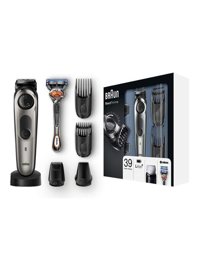 BRAUN Rechargeable Beard And Hair Trimmer With Gillette Fusion 5 Proglide Razor Toiletry Set 22.5 x 6.5 x 25.2cm  - Image 2