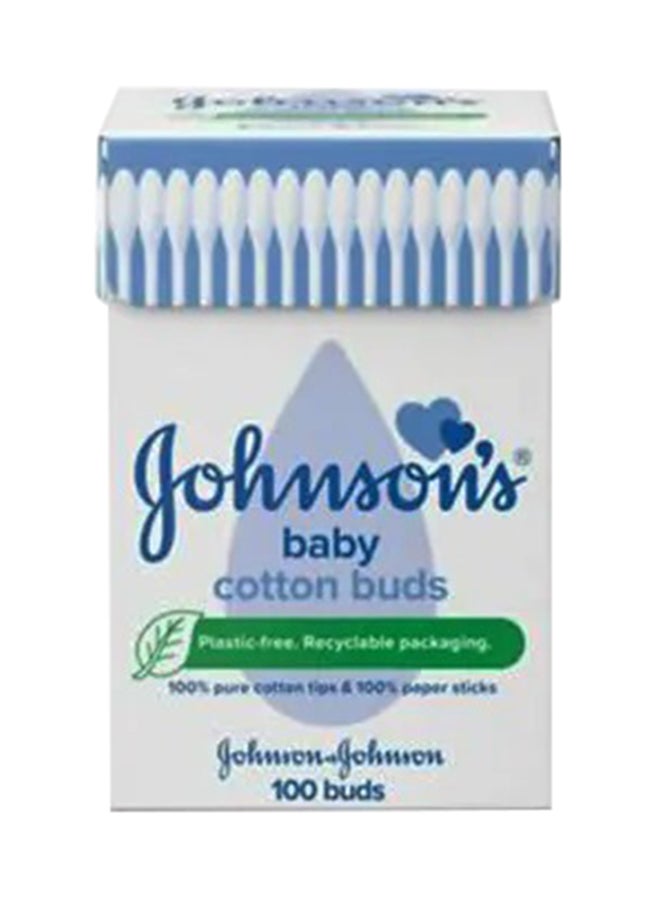 Johnson's - 100-Piece Pure Cotton Buds - Image 1