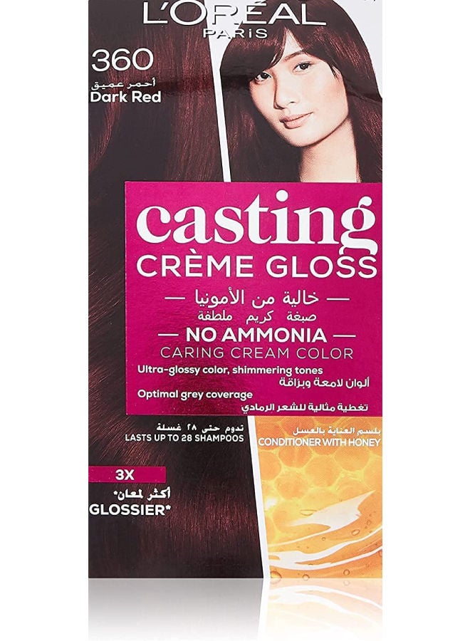L'OREAL PARIS - Casting Crème Gloss Hair Color - 360 Dark Red - Image 1