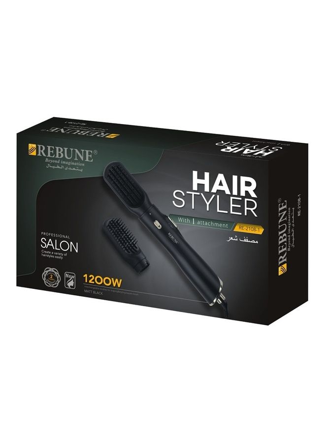 Ribbon Hair Dryer 1 Piece Matte Black 