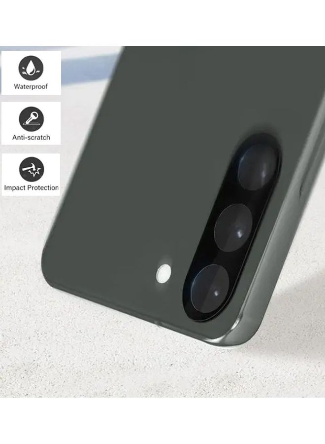 MARGOUN 2Pack for Samsung Galaxy S23 Plus Camera Lens Protector 9H Tempered Glass 2.5D Anti-Scratch Case Friendly Shatterproof Black/Clear - Image 3