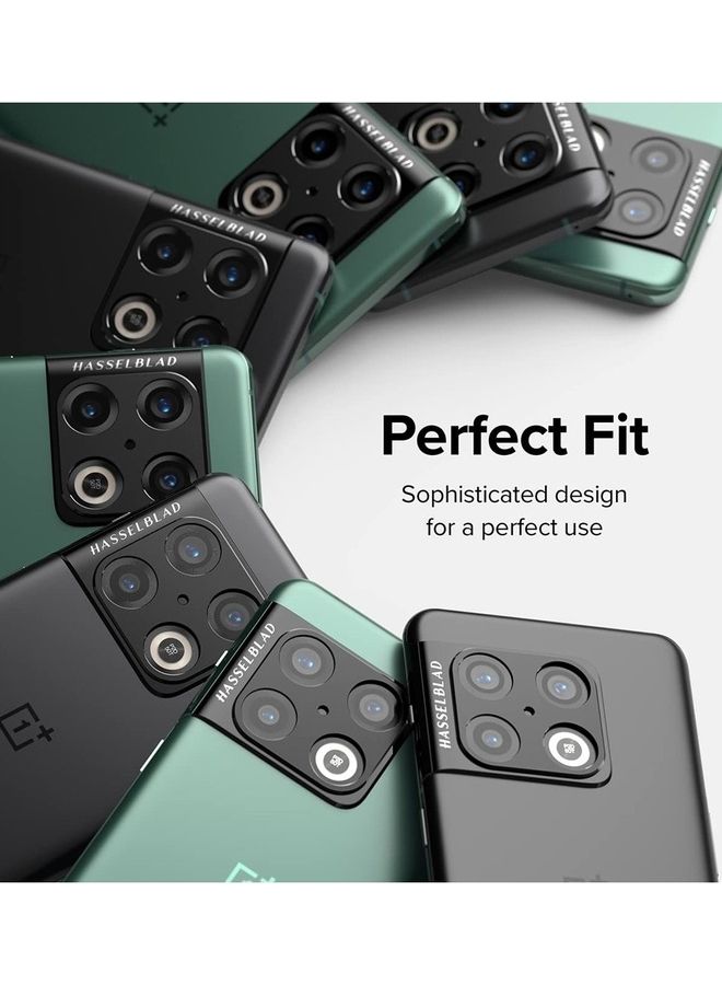 MARGOUN - OnePlus 10 Pro Camera Lens Protector 9H Tempered Glass 2.5D Anti-Scratch Case Friendly Shatterproof Black/Clear - Image 1