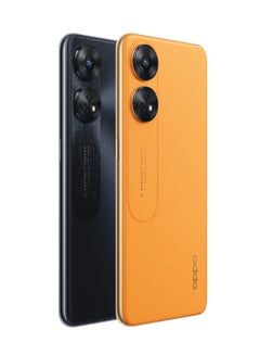 أوبو هاتف Reno 8T ثنائي الشريحة بلون برتقالي، وذاكرة وصول عشوائي (RAM) سعة 8 جيجابايت، وذاكرة داخلية 256 جيجابايت، يدعم تقنية 4G LTE - إصدار الشرق الأوسط  - Image 2