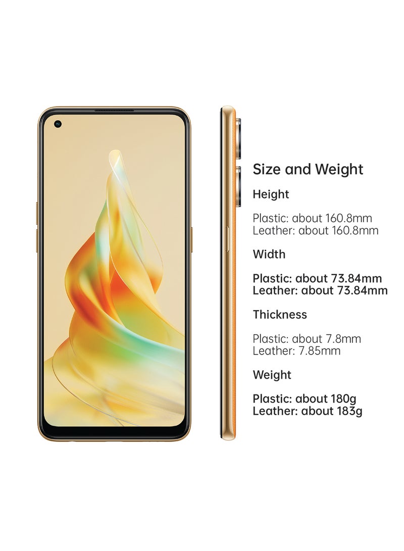 OPPO Reno 8T Dual SIM Sunset Orange 8GB RAM 256GB 4G LTE- Middle East Version  - Image 3