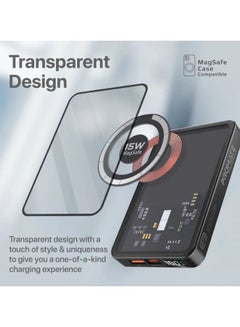 بروميت 10000mAh شفاف 15W Mag الآمن شاحن لاسلكي قوة البنك 10000.0 mAh أبيض  - Image 2