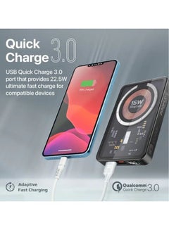 بروميت 10000mAh شفاف 15W Mag الآمن شاحن لاسلكي قوة البنك 10000.0 mAh أبيض  - Image 5