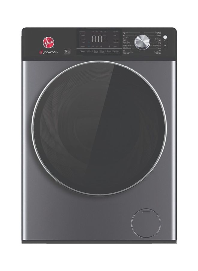 HOOVER - Direct Drive Front Load Washing Machine 1400 RPM 15 Programs Fully Automatic Washer With I-Dose Feature Electronic Control Delay Start Child Safety Lock HWM-S1014ID-S Silver - Image 1