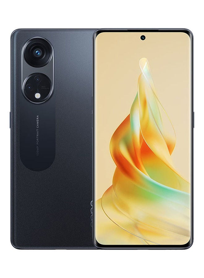 OPPO - Reno 8T Dual SIM Midnight Black 8GB RAM 256GB 5G - Middle East Version With Enco Buds2 And Speaker Box - Image 1