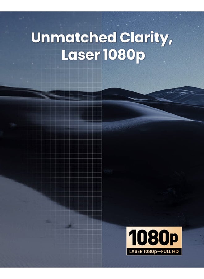 جهاز عرض Cosmos Laser 1080P، 1840 ANSI Lumens، Android TV 10.0 مع 7000+تطبيقات، التركيز التلقائي، تصحيح الانحراف التلقائي، ملاءمة الشاشة، جودة صورة المسرح المنزلي، جهاز عرض الأفلام، مثالي للحفلات - v1676887085/N53350326A_2