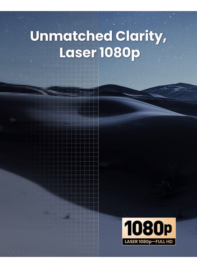 نيبولا - جهاز عرض Cosmos Laser 1080P، 1840 ANSI Lumens، Android TV 10.0 مع 7000+تطبيقات، التركيز التلقائي، تصحيح الانحراف التلقائي، ملاءمة الشاشة، جودة صورة المسرح المنزلي، جهاز عرض الأفلام، مثالي للحفلات - Image 1