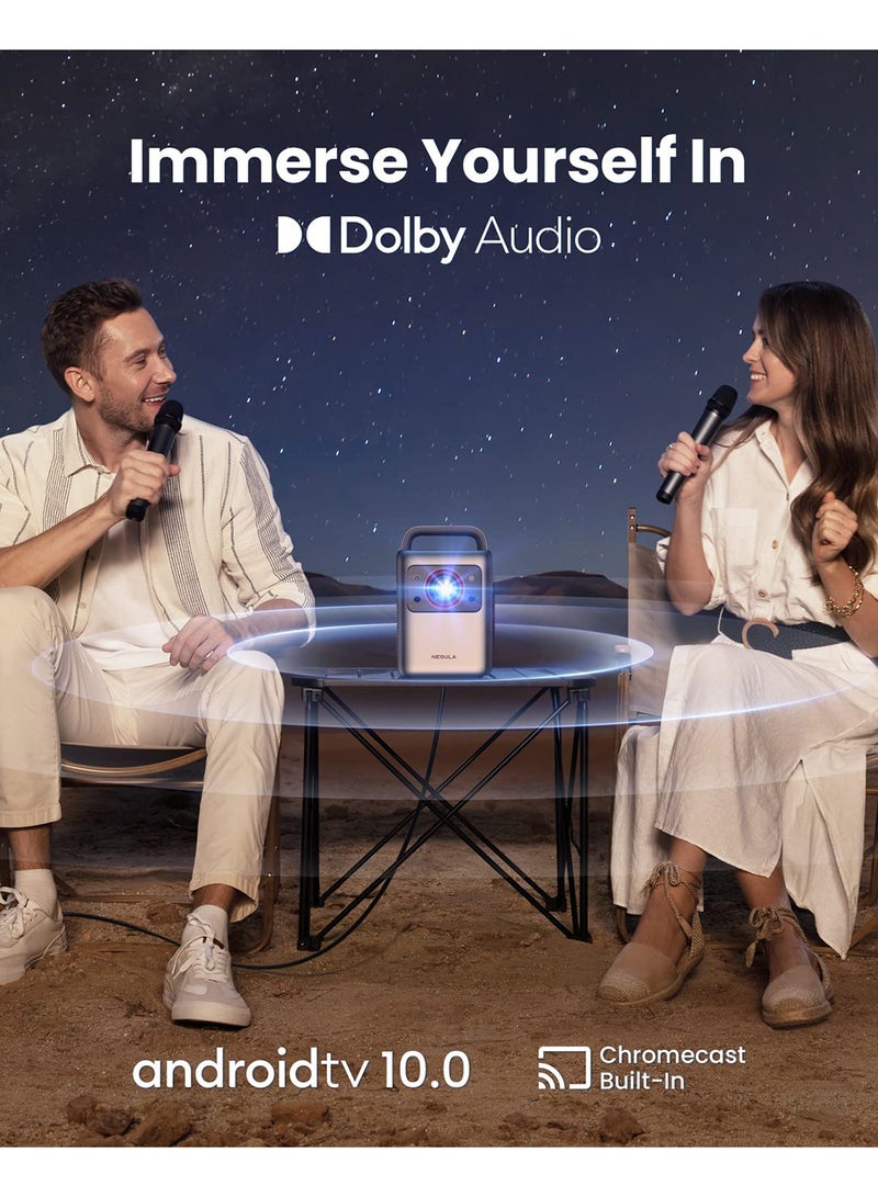 نيبولا - جهاز عرض Cosmos Laser 1080P، 1840 ANSI Lumens، Android TV 10.0 مع 7000+تطبيقات، التركيز التلقائي، تصحيح الانحراف التلقائي، ملاءمة الشاشة، جودة صورة المسرح المنزلي، جهاز عرض الأفلام، مثالي للحفلات - Image 1