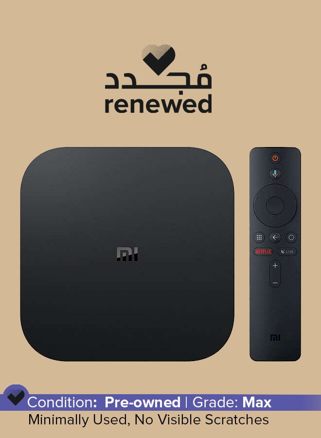 Xiaomi Renewed - Mi Box S 4K HDR Android TV Streaming Black - Image 1