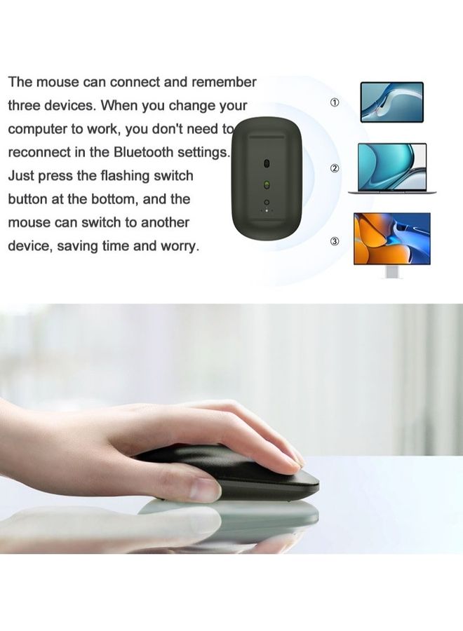 HUAWEI - Bluetooth Youth Edition Portable Wireless Game Mouse 2nd Generation 1200Dpi 2.4GHz TOG Sensor Silver - Image 1