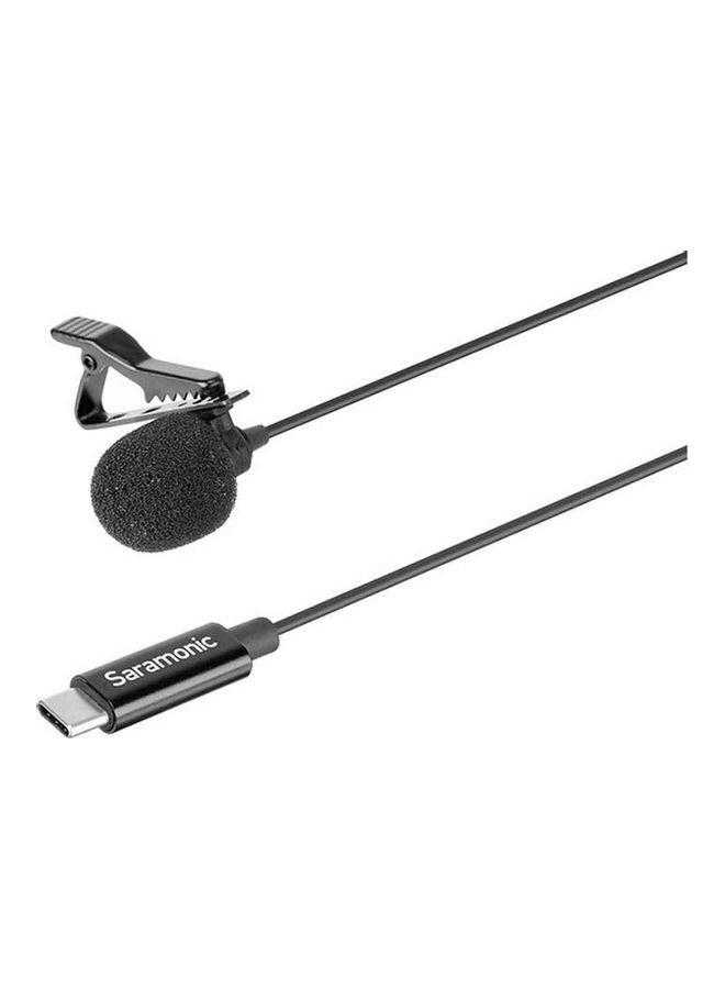 Saramonic - Omnidirectional Lavalier Microphone With Usb Type-C Connector For Android Devices LavMicro U3A Black - Image 1
