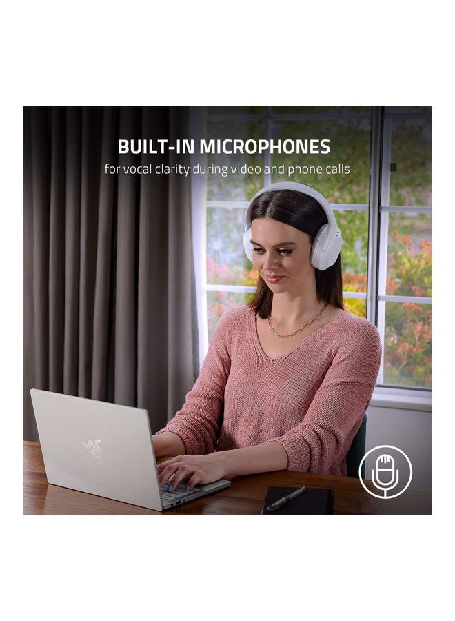 RAZER - Opus X Wireless Low Latency Headset - Active Noise Cancellation (ANC), Bluetooth 5.0-60ms Low Latency, Customed-Tuned 40mm Drivers, Built-in Microphones - Mercury - Image 1