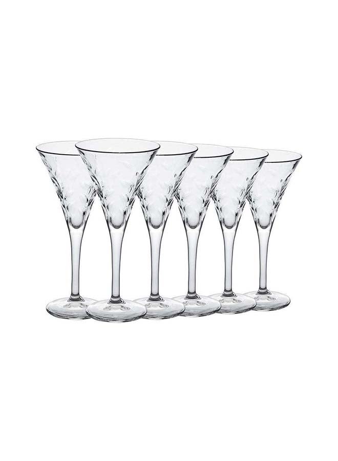 RCR Laurus Set Of 6 Pieces Open Glasses Clear 210ml - Image 2