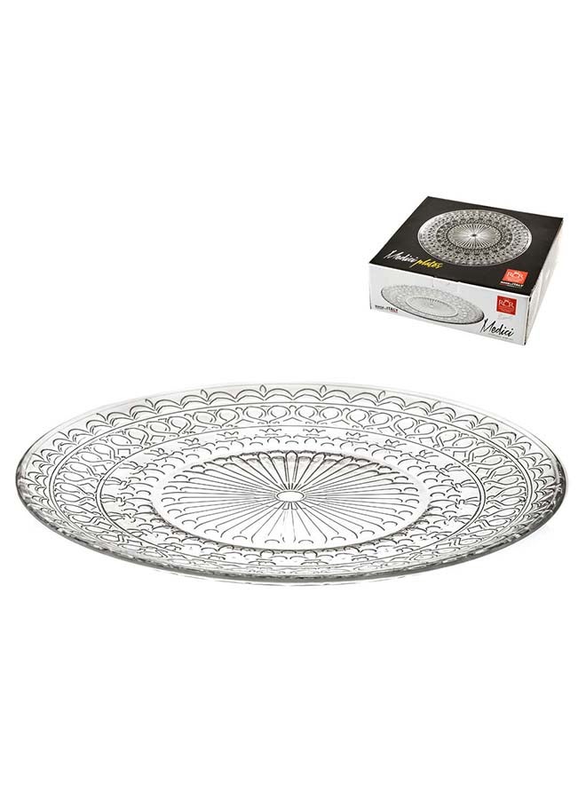 RCR Medici Set Of 4 Piece Dinner Plate Clear 26cm - Image 1