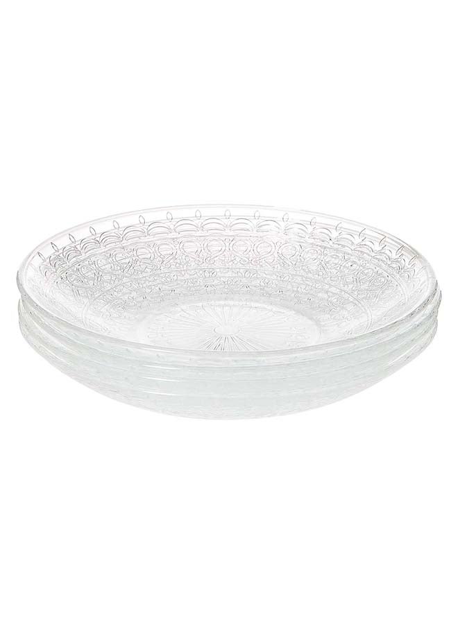 أر سي أر Medici Set Of 4Pieces Soupe Plate Clear 21cm - Image 2