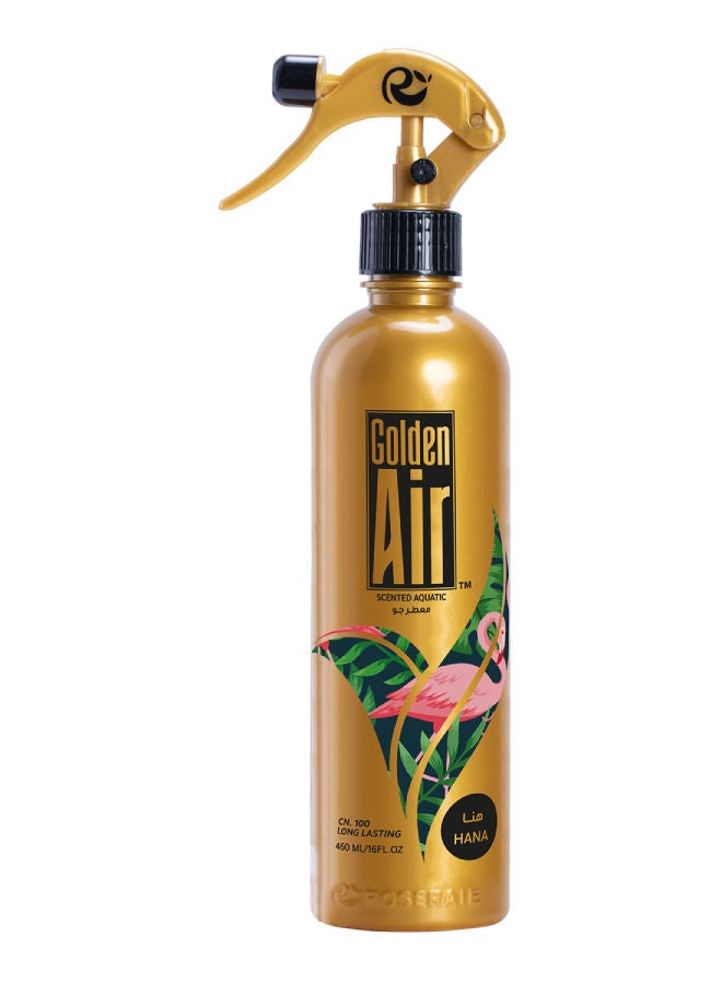 ROSERAIE Golden Air Hana Scented Aqutic Air Freshener Golden/Black 460ml 