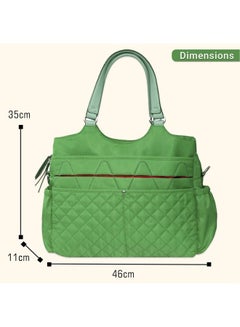 Sunveno Fashion Diaper Bag With Multiple Pockets - Green  - Image 5
