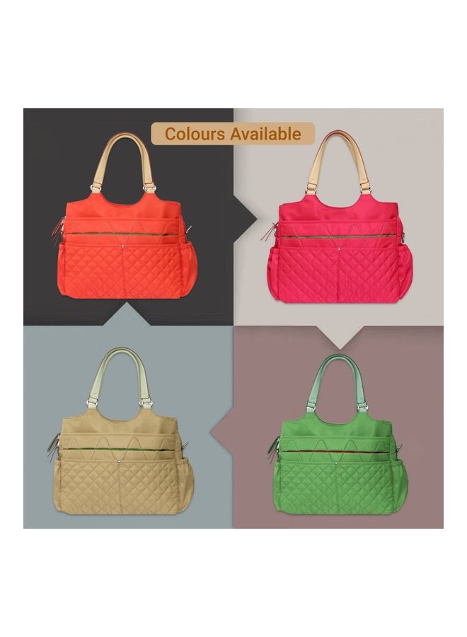 Sunveno - Fashion Diaper Bag With Multiple Pockets - Orange - Image 1