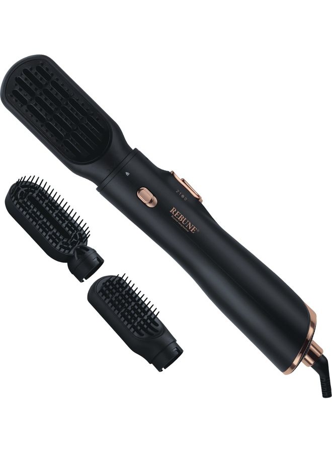 REBUNE - 2 Piece Elastic Ribbon Hair Dryer Black - Image 1
