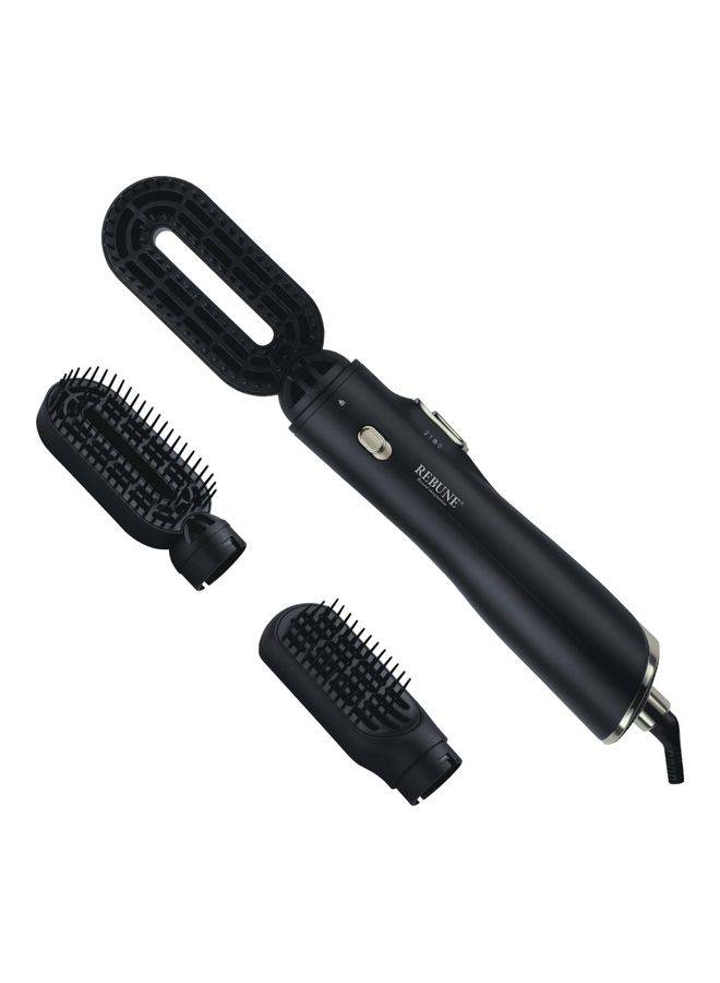 REBUNE 2 Piece Matte Ribbon Hair Dryer Black - Image 1