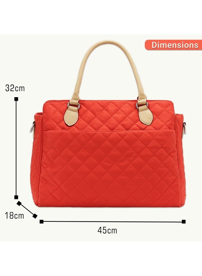 Sunveno - Styler Fashion diaper Bag With Multiple Pockets - Orange - Image 1
