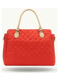 Sunveno Styler Fashion diaper Bag With Multiple Pockets - Orange  - Image 2