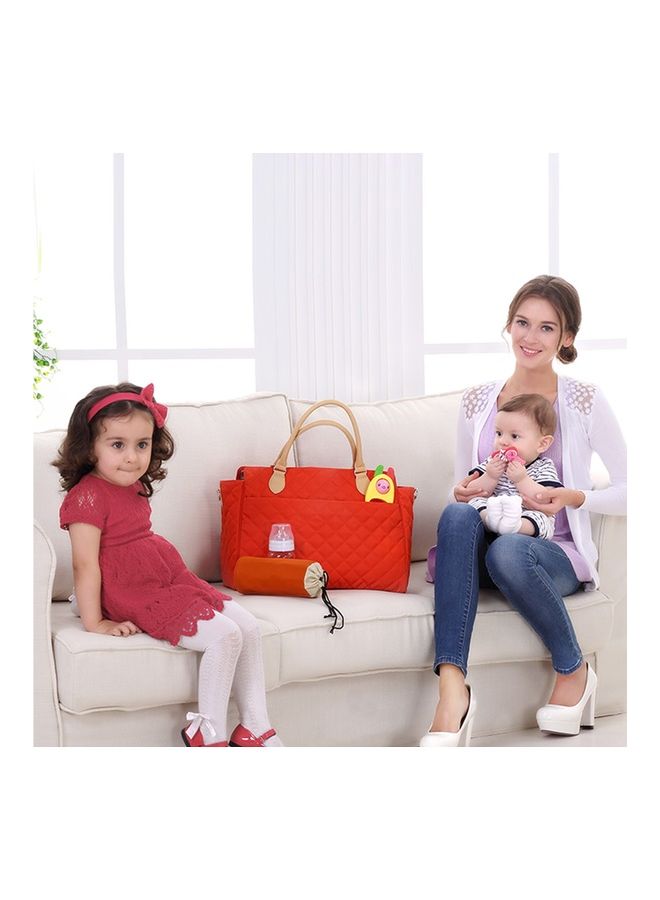 Sunveno - Styler Fashion diaper Bag With Multiple Pockets - Orange - Image 1