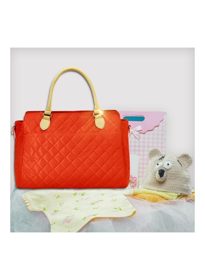 Sunveno - Styler Fashion diaper Bag With Multiple Pockets - Orange - Image 1