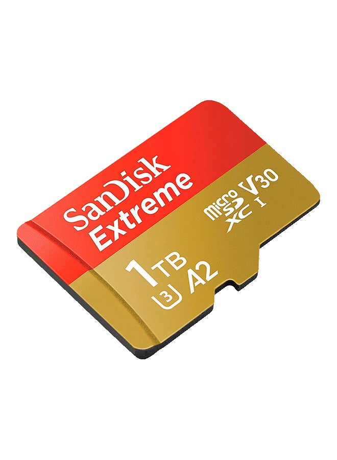 Sandisk - 1 TB Extreme microSD UHS I Card For 4K Video on Smartphones, Action Cams & Drones 190MB/s Read, 130MB/s Write, Lifetime Warranty SDSQXAV-1T00-GN6MN 1 TB - Image 1