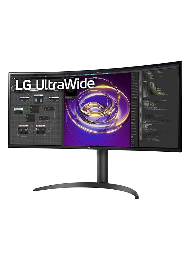 LG - 34WP85CN 34 Inch Curved UltraWide QHD IPS Display With USB Type-C, HDMI, DisplayPort Black - Image 1