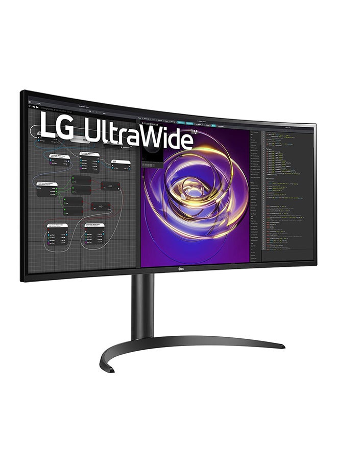 LG - 34WP85CN 34 Inch Curved UltraWide QHD IPS Display With USB Type-C, HDMI, DisplayPort Black - Image 1
