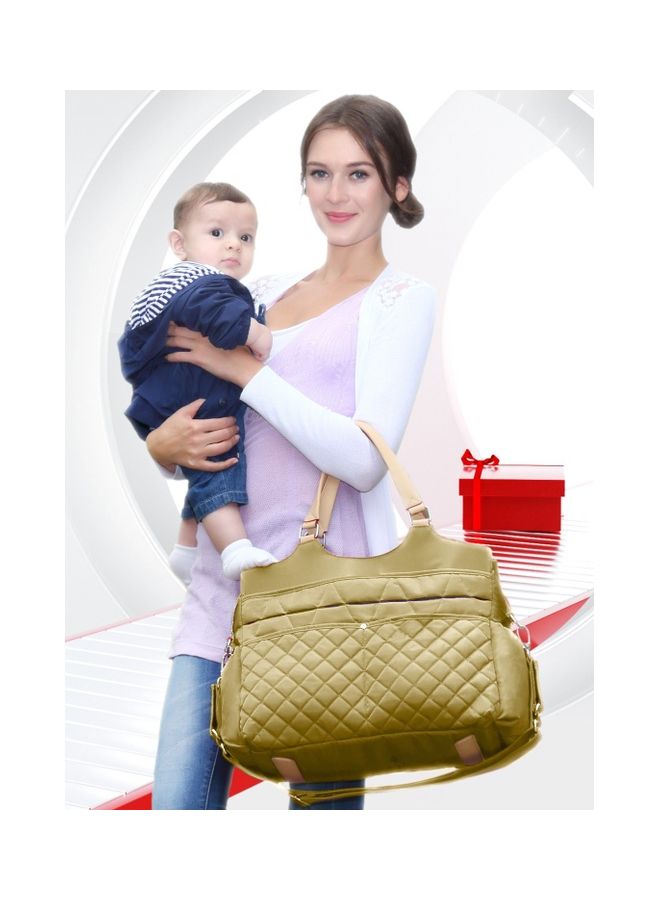 صنفينو Fashion Diaper Bag With Multiple Pockets - Khaki  - Image 4