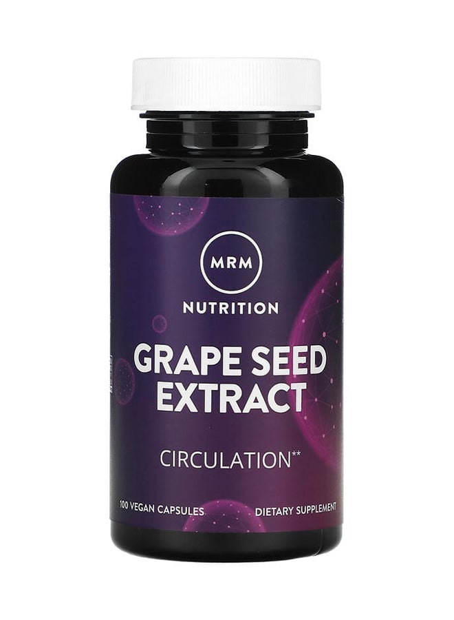 MRM - Grape Seed Extract Dietary Supplement 120mg - 100 Vegan Capsules - Image 1