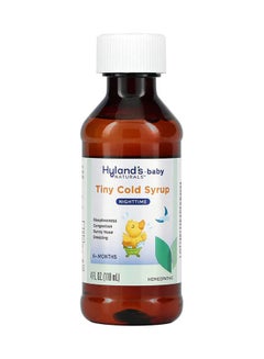 Hyland's Nighttime Tiny Cold Syrup Ages 6 Months+, 4 fl oz (118 ml)  - Image 3