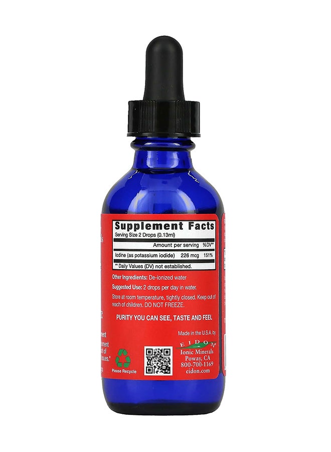 Eidon Mineral Supplements - Iodine Liquid Concentrate Dietary Supplement 2 oz (60 ml) - Image 1