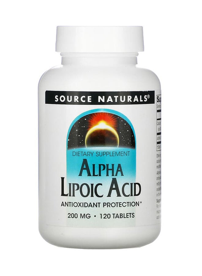 سورس ناتشورالز حمض ألفا- ليبويك مكمل غذائي 200 مجم، 120 قرص - Image 1
