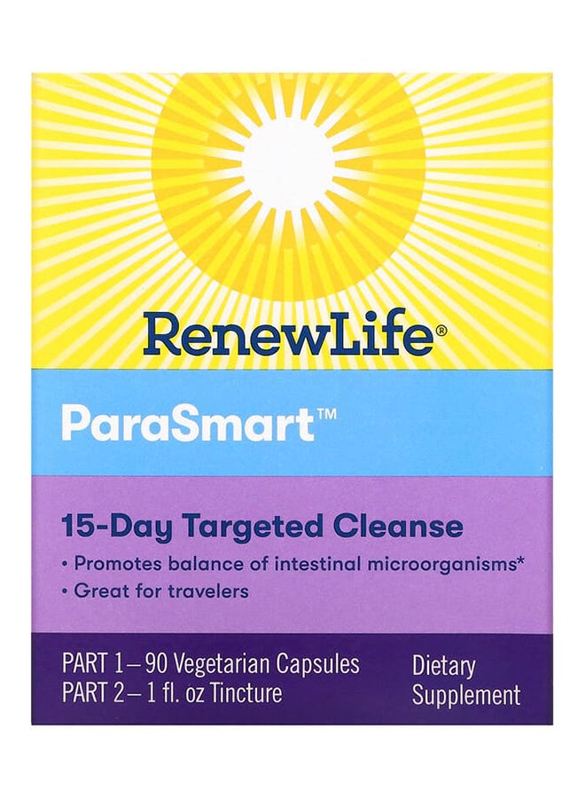 Renew Life - ParaSmart, 15-Day Targeted Cleanse, 2-Part 90 Veg Capsules - Image 1