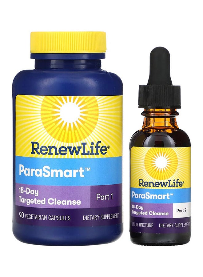 Renew Life - ParaSmart, 15-Day Targeted Cleanse, 2-Part 90 Veg Capsules - Image 1