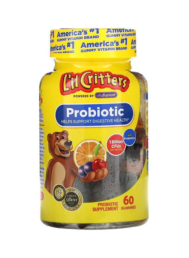 Probiotic Supplement - 60 Gummies 1 Billion CFUs