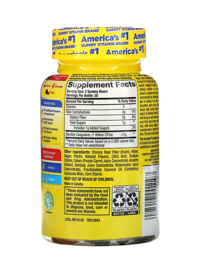 Probiotic Supplement - 60 Gummies 1 Billion CFUs