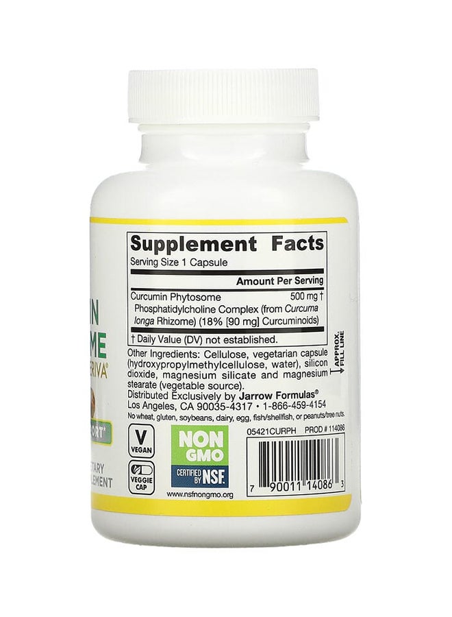 jarrow formulas Curcumin Phytosome With Meriva - 60 Veggie Capsules 500 mg - Image 2