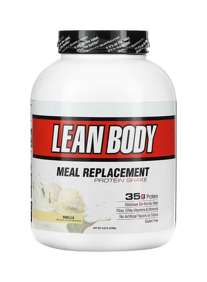 LABRADA Lean Body Hi-Protein Meal Replacement Shake - Vanilla 4.63 lb (2100 g) - Image 1