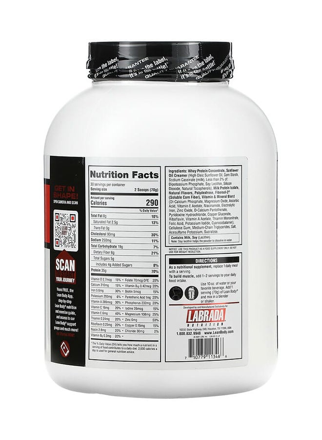 LABRADA Lean Body Hi-Protein Meal Replacement Shake - Vanilla 4.63 lb (2100 g) - Image 2