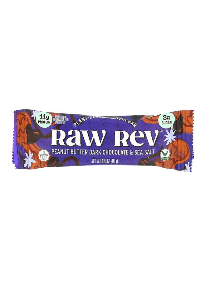Raw Rev Glo 12-Piece Glo Peanut Butter Dark Chocolate And Sea Salt Protein Bar Set 1.6 oz (46 g) Each - Image 3